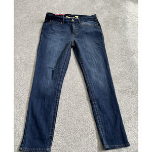 Seven 7 Jeans Avalon Womens SIze 14 Blue Denim Pants Tummy Slimming Conrol Panel